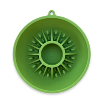 Bol ralentisseur interactif en forme de kiwi vert pour animaux - Dog's Crush