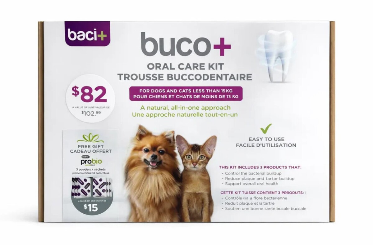 Y28530 - Trousse découverte buccodentaire Buco+ pour animaux de moins de 15 kg - Baci+