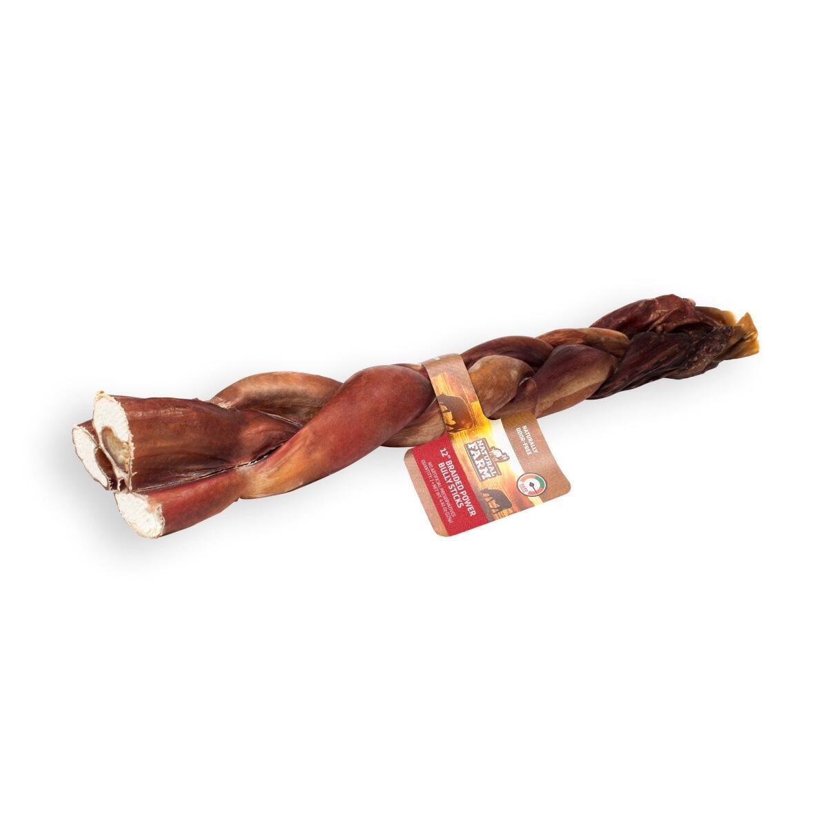 K00428 - Bâtonnet de bœuf tressé pour chiens - Natural Farm