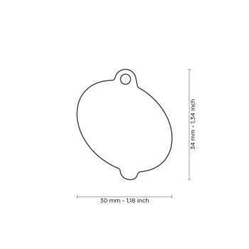 Médaille pour animaux beigne Food - MyFamily