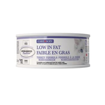 Nourriture en boîte en pâté faible en gras sans grain à la dinde et porc pour chats - Oven-Baked Tradition