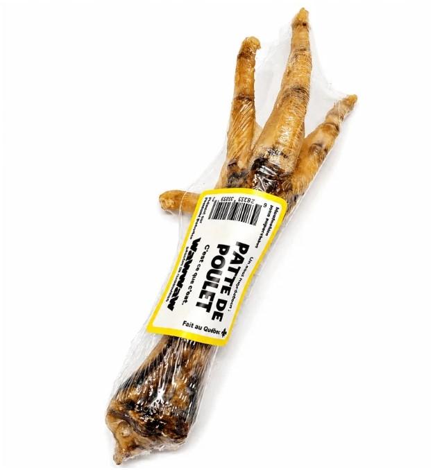 O9639 - Patte de poulet déshydratée pour chiens - WaWWaW