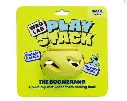 Jouet Boomerang à empiler et remplir pour chiens - WagLab