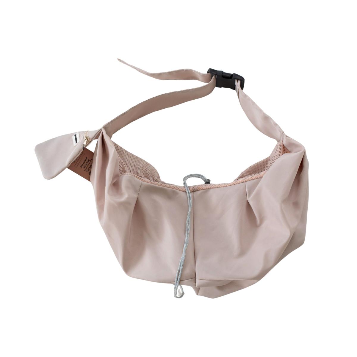 Ga00227 - Sac de transport à bandoulière beige pour animaux - Dexypaws