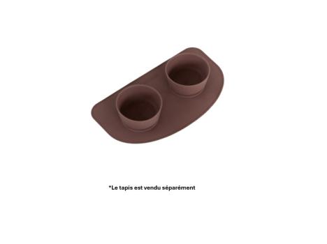 Ensemble de 2 bols espresso en silicone pour animaux - Dexypaws