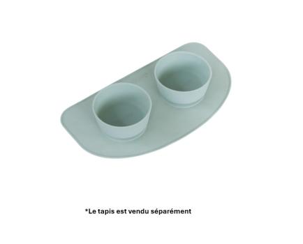 Ensemble de 2 bols sauge en silicone pour animaux - Dexypaws