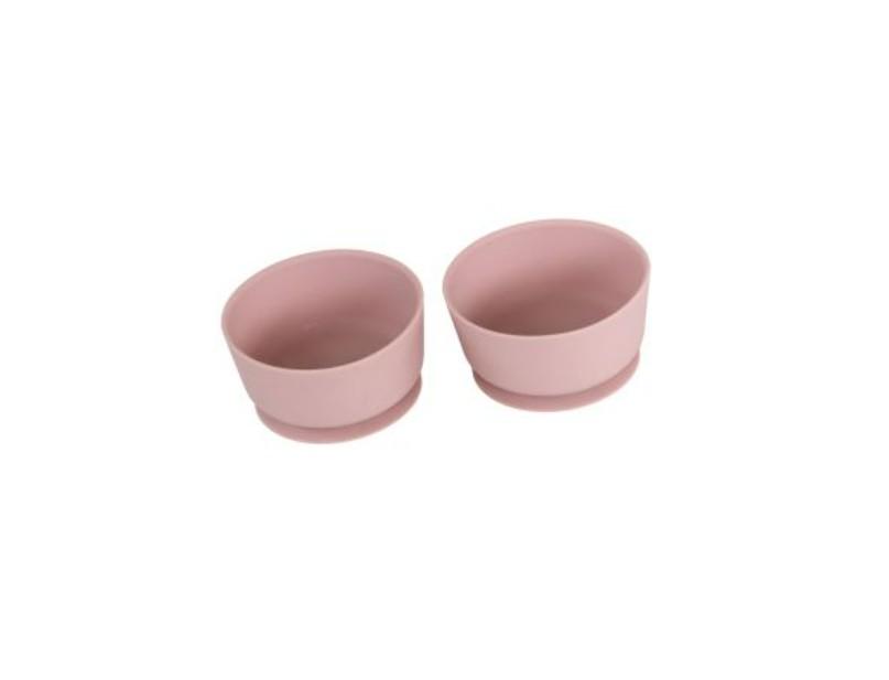 Ga42054 - Ensemble de 2 bols rose en silicone pour animaux - Dexypaws