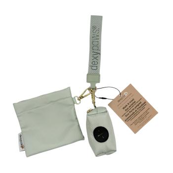 Duo porte-poignet distributeur de sacs et pochette à gâteries sauge - Dexypaws