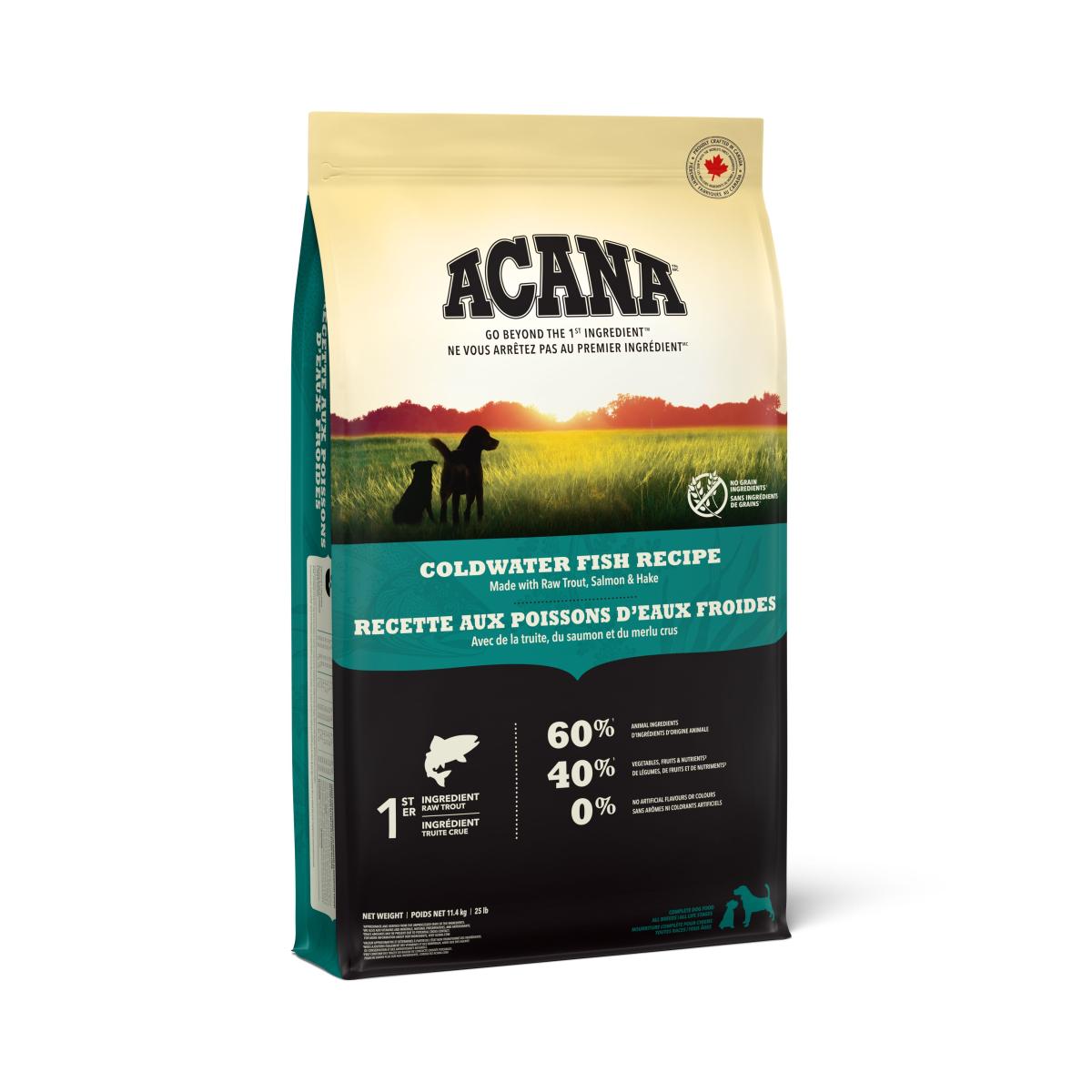 On163 - Nourriture sans grains pour chiens aux poissons d’eaux froides - ACANA