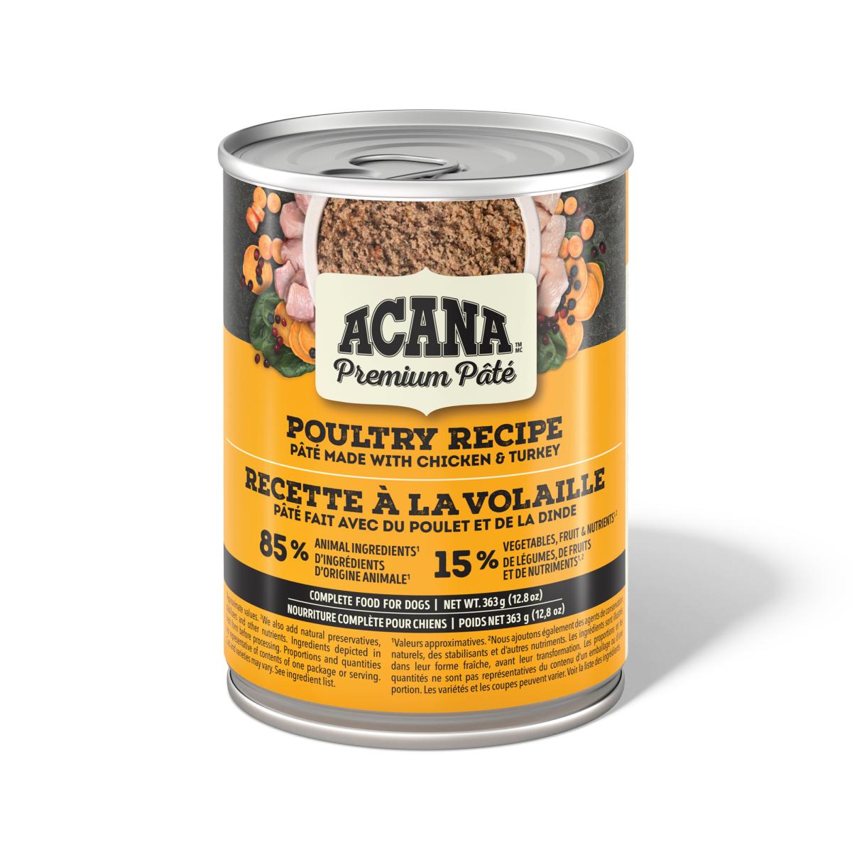 On720 - Nourriture en boite en pâté Prémium à la volaille pour chiens - ACANA