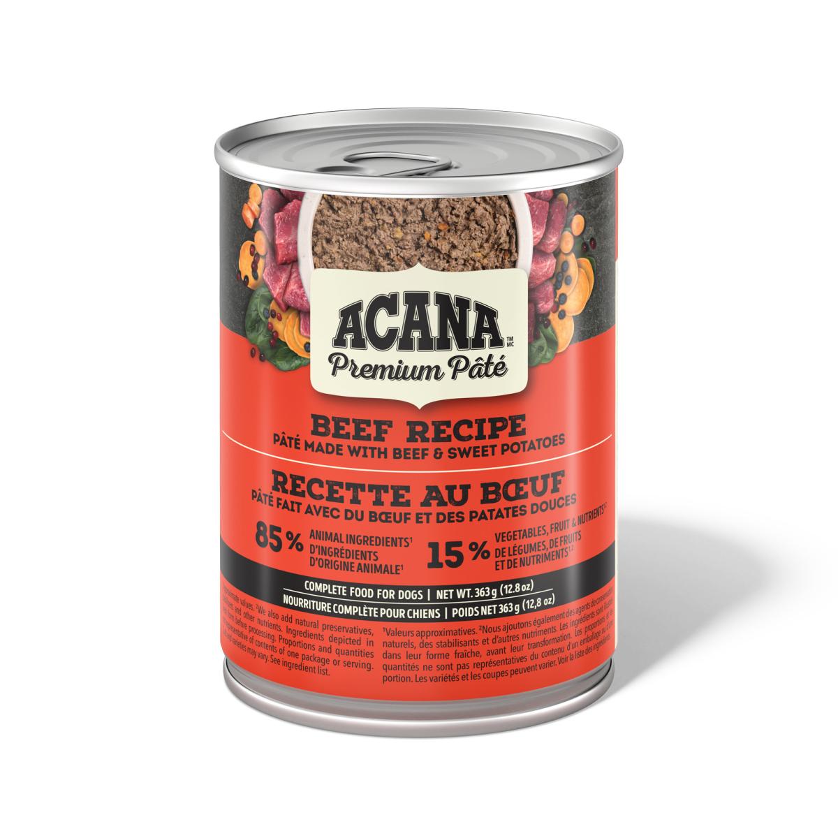 On721 - Nourriture en boite en pâté Prémium au bœuf pour chiens - ACANA