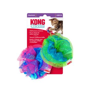 Ensemble de balles fluff Crackles pour chats - Kong