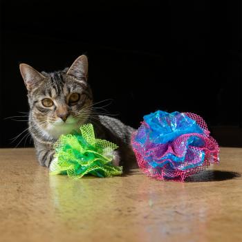 Ensemble de balles fluff Crackles pour chats - Kong