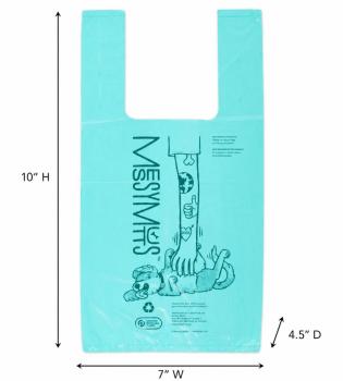 Sacs à déjections avec poignée non parfumé pour animaux - Messy Mutts