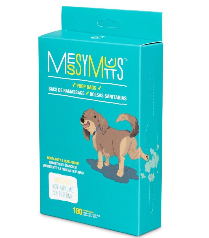 Ga1688 - Sacs à déjections avec poignée non parfumé pour animaux - Messy Mutts
