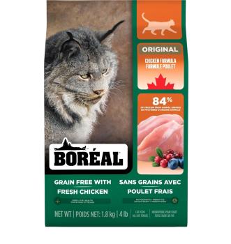 Nourriture au poulet sans grains pour chats - Boréal Original