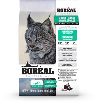 Nourriture pour chats agés au poulet - Boréal Functional