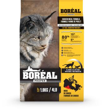 Nourriture pour chats à la farine de poulet - Boréal Proper