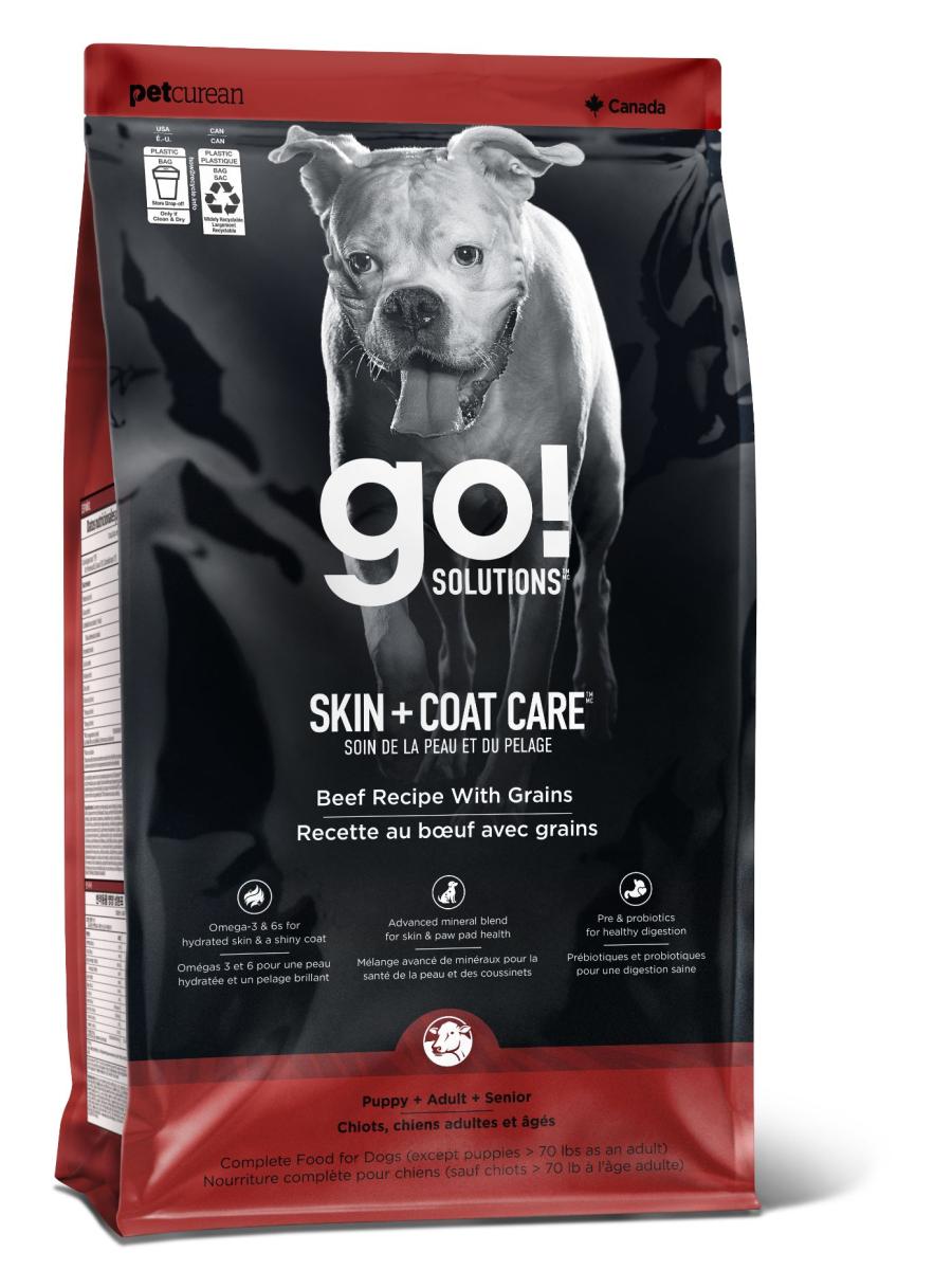 Pc2106 - Nourriture pour chien au bœuf avec grains - Go! Skin + Coat Care