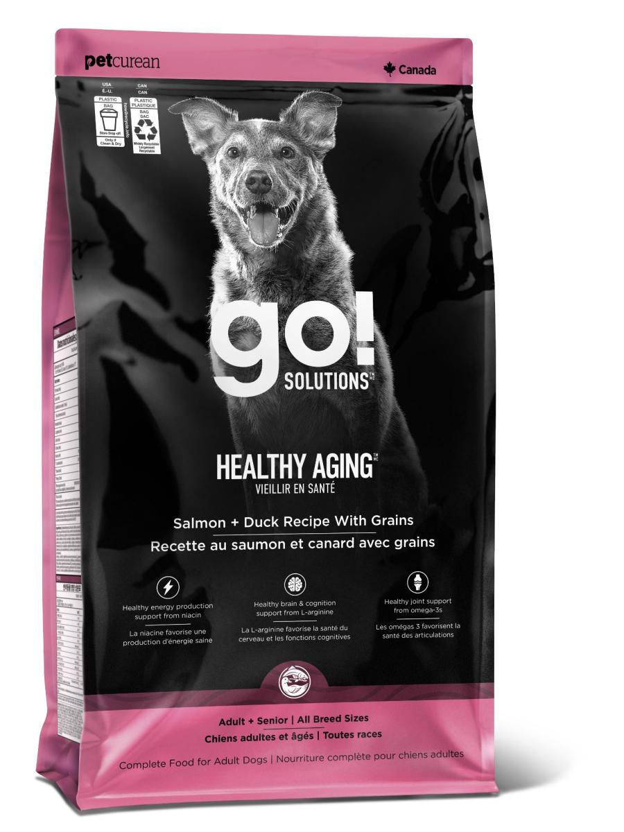Pc2260 - Nourriture pour chiens au saumon et canard - Go! Healthy Aging