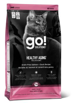 Nourriture pour chats sans grain au saumon et canard - Go! Healthy Aging