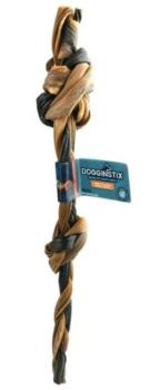 Tresse collagène d'agneau avec 2 noeuds pour chiens - DOGGINSTIX