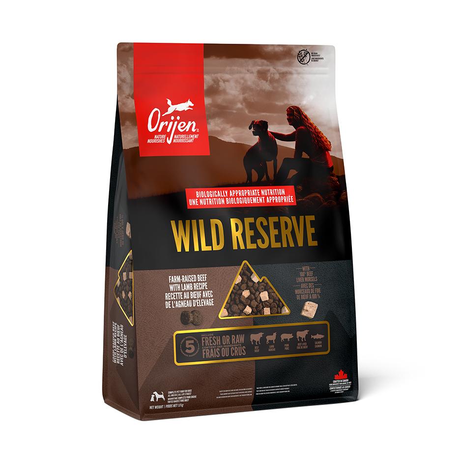 Oj486 - Nourriture Wild Reserve au bœuf et agneau pour chiens - Orijen