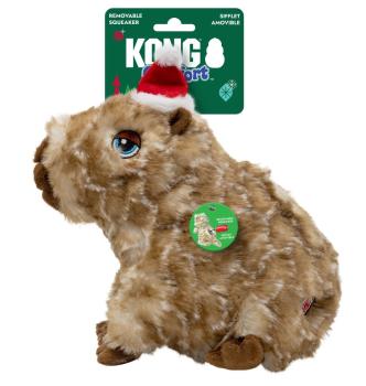 Peluche de Noël Comfort Wuzzeez en forme de capybara pour chiens - Kong