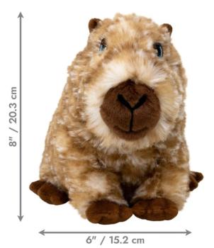Peluche de Noël Comfort Wuzzeez en forme de capybara pour chiens - Kong
