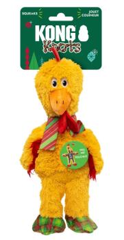 Peluche de Noël Knots en forme de poulet avec corde pour chiens - Kong