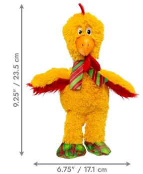 Peluche de Noël Knots en forme de poulet avec corde pour chiens - Kong
