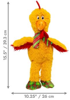 Peluche de Noël Knots en forme de poulet avec corde pour chiens - Kong