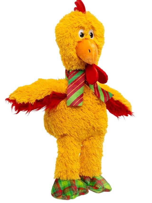 Xx3378 - Peluche de Noël Knots en forme de poulet avec corde pour chiens - Kong