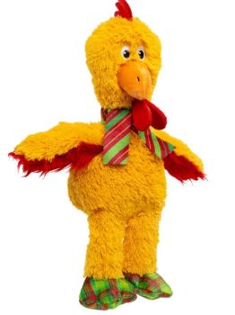 Peluche de Noël Knots en forme de poulet avec corde pour chiens - Kong