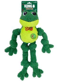 Peluche de Noël avec corde en forme de grenouille pour chiens - Kong