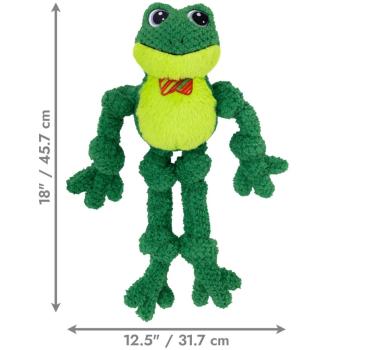 Peluche de Noël avec corde en forme de grenouille pour chiens - Kong