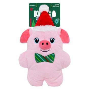 Peluche de Noël en forme de cochon rose pour chiens - Kong