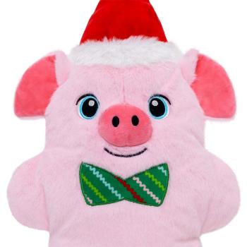 Peluche de Noël en forme de cochon rose pour chiens - Kong
