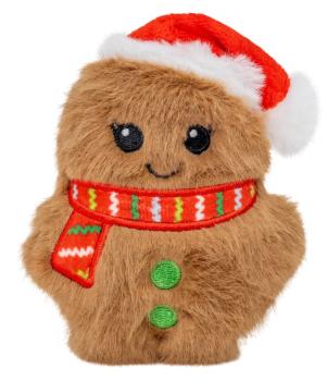 Peluche de Noël Snuzzles en forme de pain d'épice pour chiens - Kong