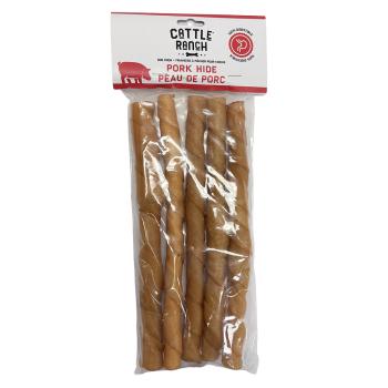 Bâtons en peau de porc torsadés pour chiens - CATTLERANCH