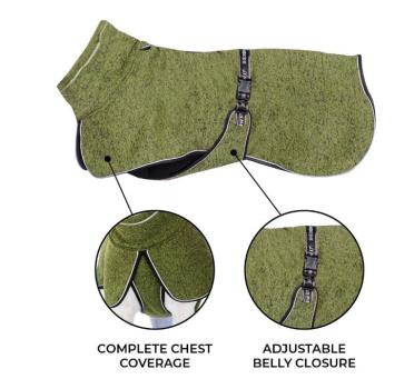 Shacket polaire urbaine olive pour chiens - Shedrow K9