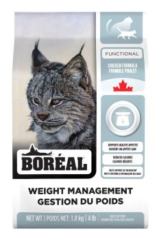 Nourriture au poulet pour la gestion du poids pour chats - Boréal Functional