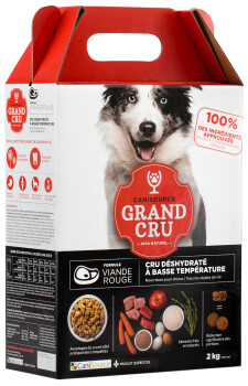 Nourriture déshydratée formule viande rouge pour chiens - Grand Cru