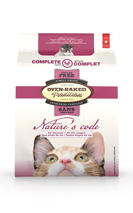 Ob922 - Nourriture pour chats sans grains au poulet - Nature's Code