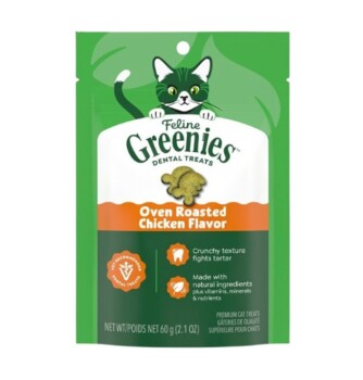 Gâterie dentaire au poulet rôti pour chats - Greenies