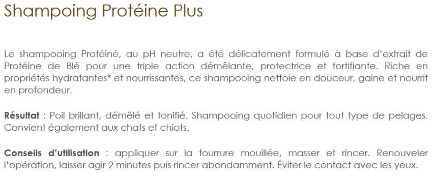Shampoing Protéine + pour Chiens et Chats - Biogance