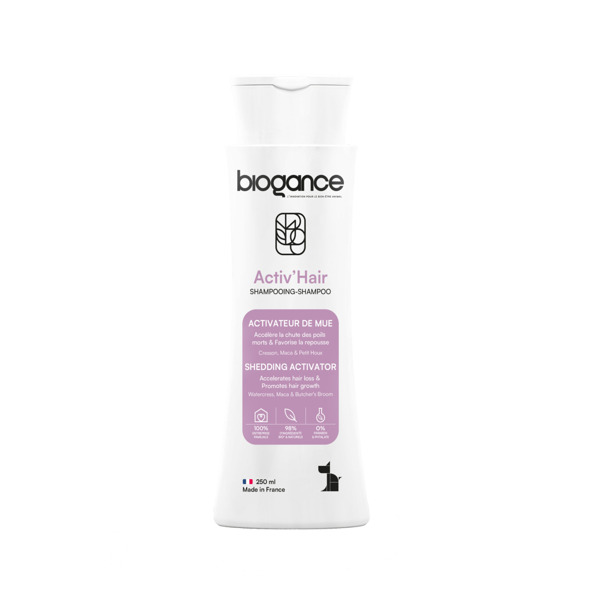 Bg1011 - Shampoing Activateur de Mue pour Chiens et Chats - Biogance