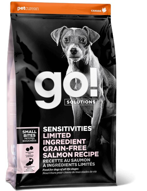 Pc2164 - Nourriture sans grains petites bouchées au saumon à ingrédients limités pour chiens - Go ! Sensitivities