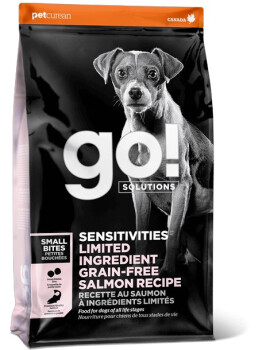 Nourriture sans grains petites bouchées au saumon à ingrédients limités pour chiens - Go ! Sensitivities