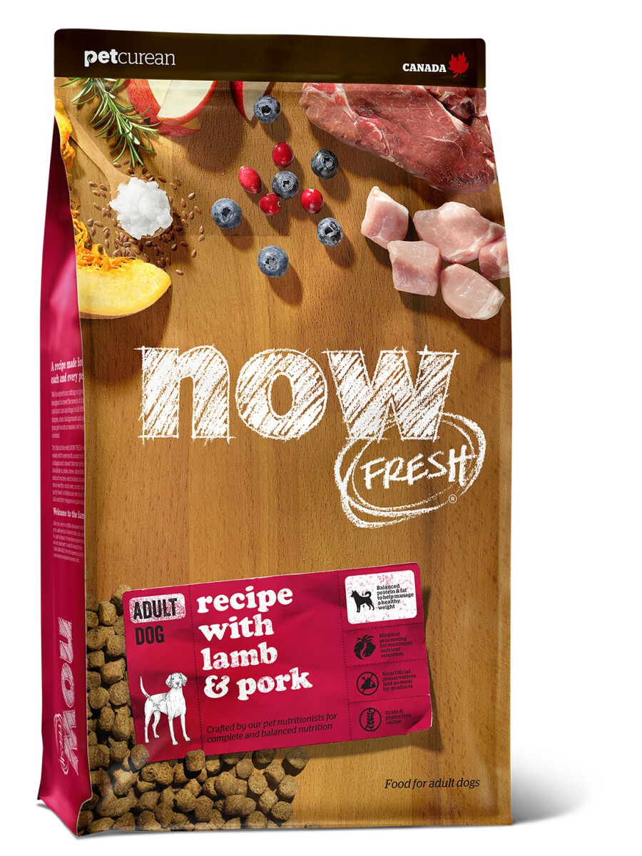 Pc1092 - Nourriture pour chiens adultes à la viande rouge sans grains - Now Fresh
